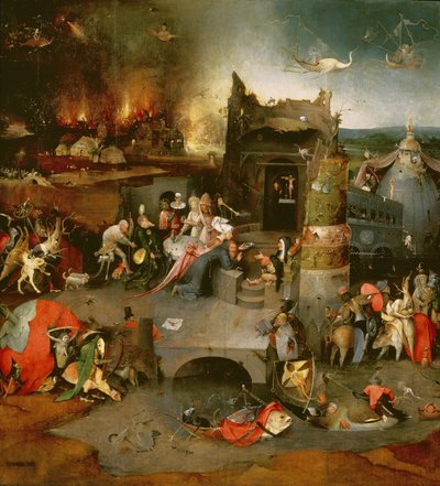 Versuchung des heiligen Antonius (Mittelteil) (Detail) von Hieronymus Bosch